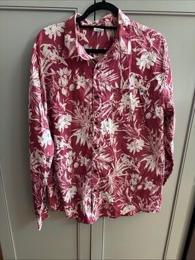 Men’s DC tropical long sleeve button down shirt XL